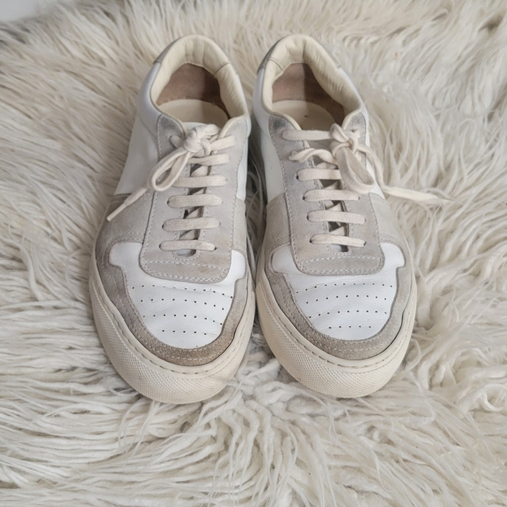 White and Gray Casual Sneakers